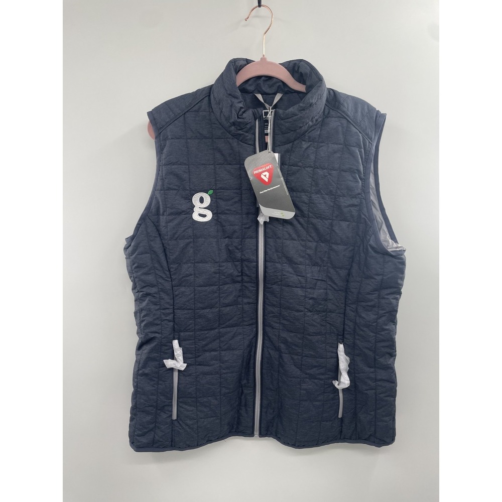 NWT Cutter & Buck Prima Loft Eco Insulated Puffer Vest‎ Men's XXL Charcoal Grey